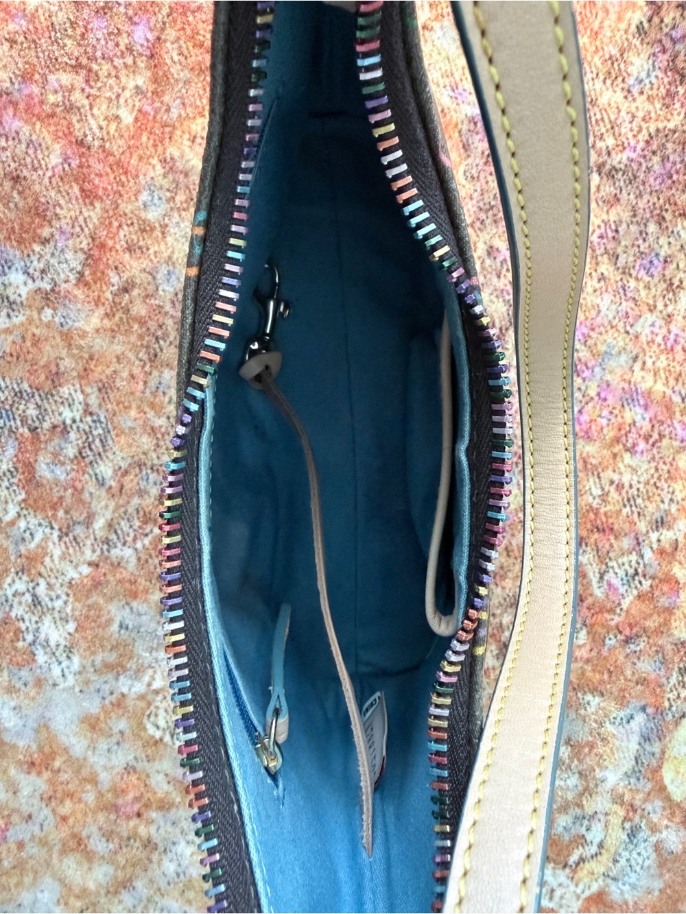 Dooney & Bourke Y2K Shoulder Bag with Multicolor Monogram - Picture 6 of 11
